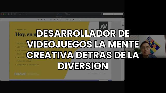 Desarrollador De Videojuegos La Mente Creativa Detras De La Diversion